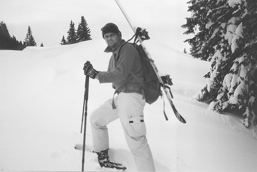 Ich auf dem Weg zum Riedberger Horn/ Allg&auml;u.